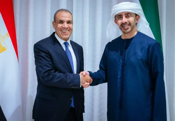 وزيري الخارجية الاماراتي والمصري