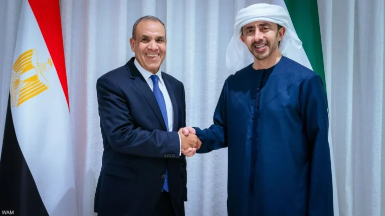 وزيري الخارجية الاماراتي والمصري